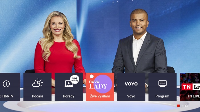 Nova spustila v HbbTV vysílání TN Live a Nova Lady