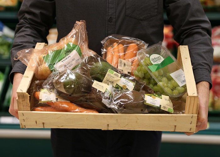 Tesco uvádí ovoce a zeleninu v plně recyklovatelných obalech