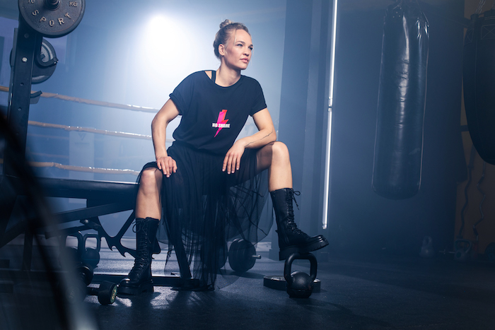 Tváří kampaně Answear "No shame. No Fear" je ukrajinská boxerka Sasha Sidorenko, zdroj: Answear