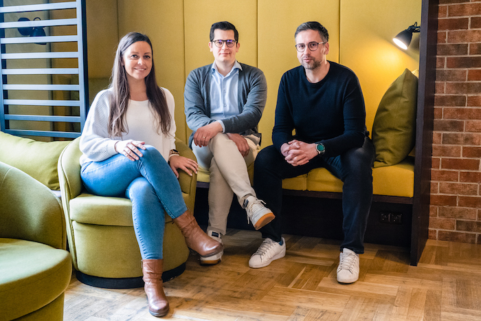 Michael Koch (uprostřed) je novým Head of Business agentury Taste, spolupracovat bude se Sandrou Gligić a Janem Makovičkou, zdroj: Taste.