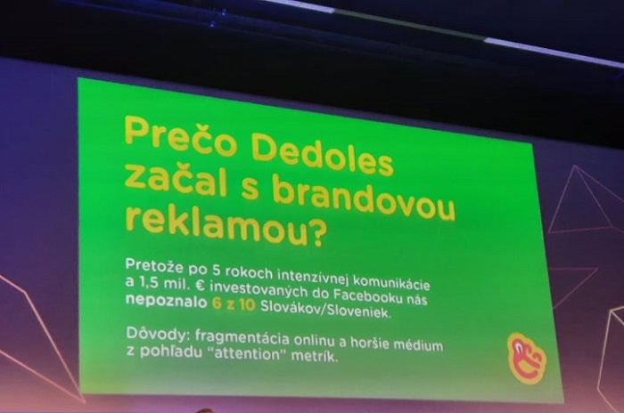 Dedoles pomohla ke zvýšení prodejů kombínace televizní a FB reklamy, zdroj: Prezentace R. Marečka