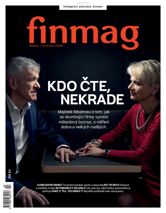 Titulní strana dubnového vydání magazínu Finmag, zdroj: NextPage Media