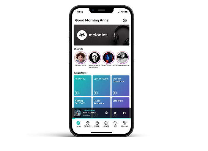 Zahájila placená hudební streamovací aplikace Melodies