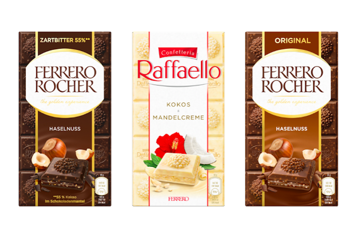 Tabulkové čokolády Ferrero Rocher a Raffaello rozšiřují dostupnost na českém trhu, zdroj: Ferrero.
