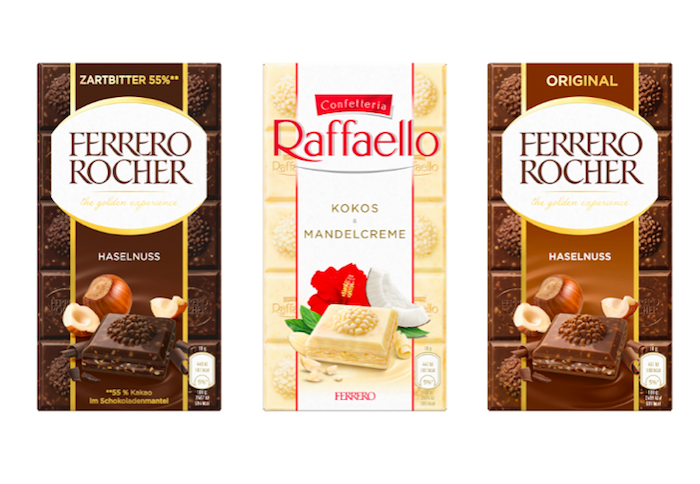Ferrero vstupuje do kategorie prémiových tabulkových čokolád