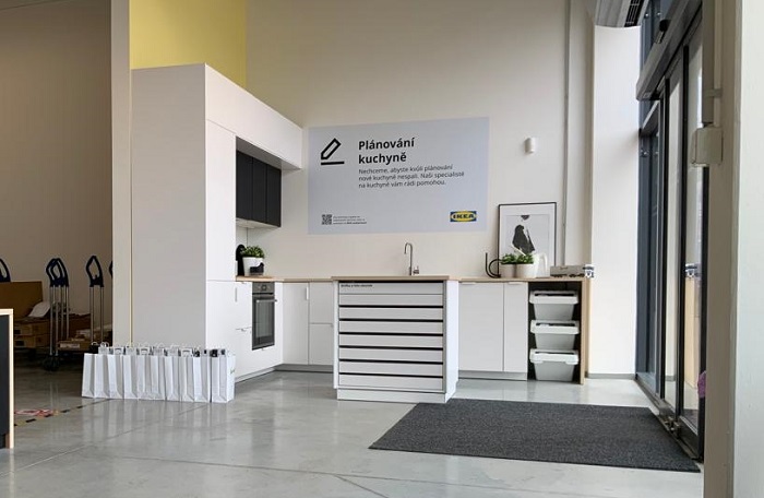 Letos otevřela v dubnu Ikea plánovací studio v Olomouci ve stávajícím výdejním místě, které provozuje společnost HRAL, zdroj FB HRAL