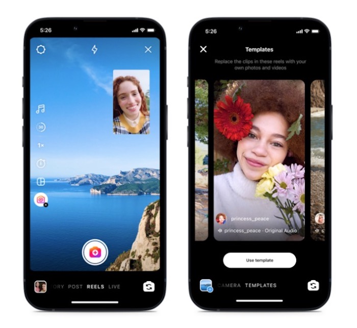 Instagram přidává nové funkce pro videa reels