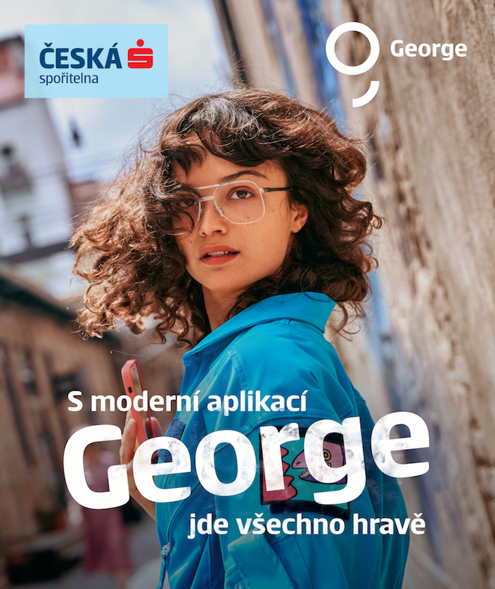 Klíčový vizuál letní kampaně ČS na George, zdroj: Česká spořitelna
