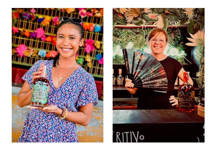 Cristhel Molina a Eva Štěpánová, marketérky značky filipínského rumu Don Papa, foto: František Ortmann