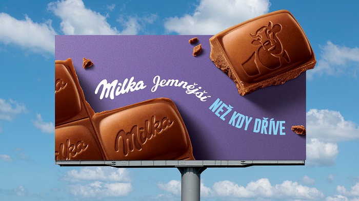 Podoba billboardové kampaně značky Milka, zdroj: Milka