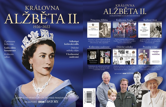Titulní strana bookazinu Alžběta II., zdroj: Extra Publishing