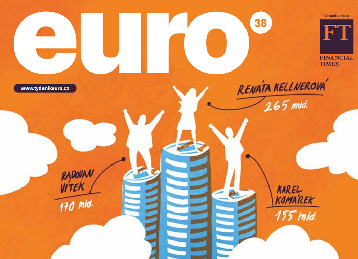 Titulní strana týdeníku Euro, která poutá na žebříček tuzemských miliardářů, zdroj: Euro