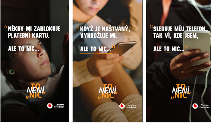 Ukázky z kampaně To není „nic”, zdroj: Vodafone