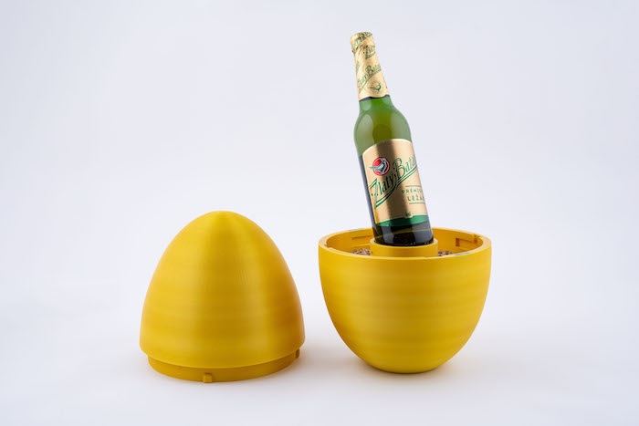 Zlaté vejce vytištěné 3D, zdroj: Zlatý Bažant / Heineken