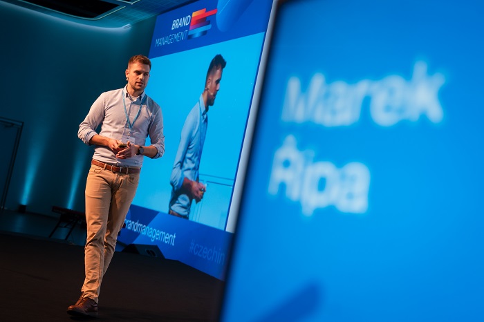 Marek Řípa na konferenci Brand management, zdroj: Blue Events
