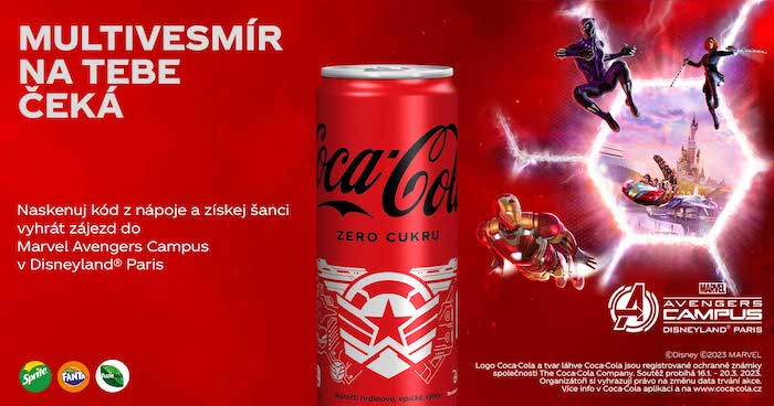Klíčový vizuál ke kampani „Multivesmír na tebe čeká“, zdroj: Coca-Cola