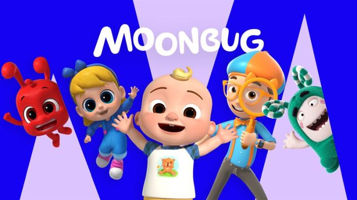 Dětský kanál Moonbug Kids se změnil na Moonbug a upravil svoje logo. Zdroj: Moonbug Entertainment