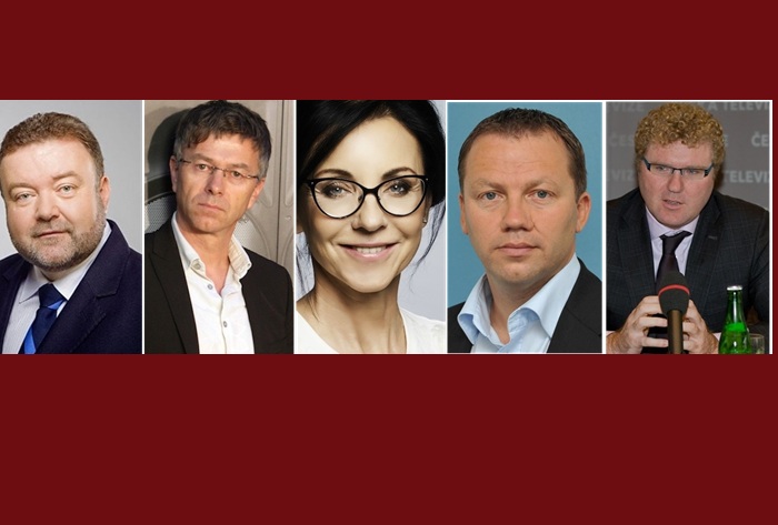 Zleva: Miroslav Karas, Hynek Chudárek, Libuše Šmuclerová, Jiří Ponikelský a Milan Fridrich