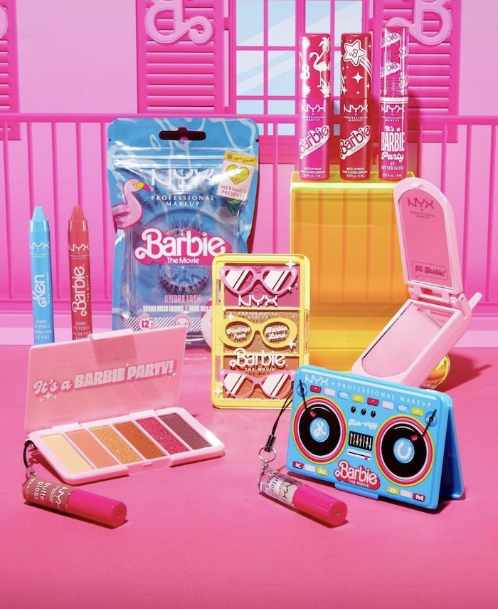 Speciální Barbie kolekci uvedla na trh kosmetická značka NYX, zdroj: Twitter.