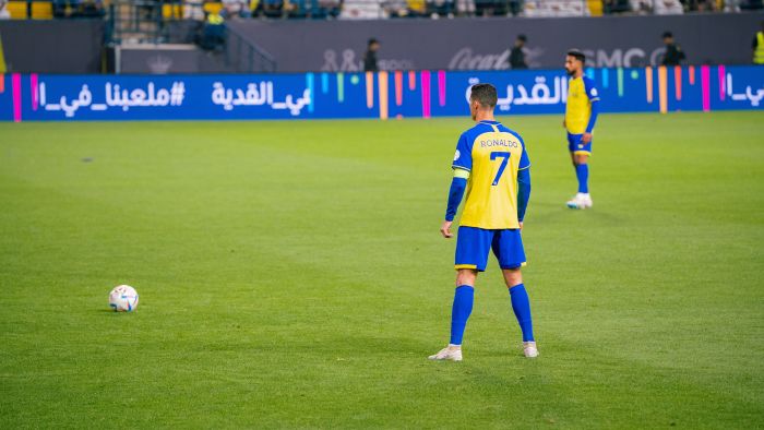 Zápas fotbalové Saudi Pro League. Zdroj: Shutterstock
