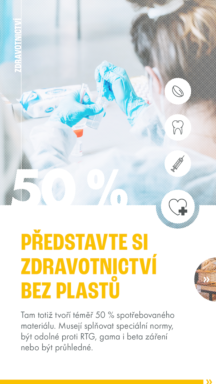 Klíčový vizuál kampaně „Plasty nejsou zlo“, zdroj: Orlen Unipetrol