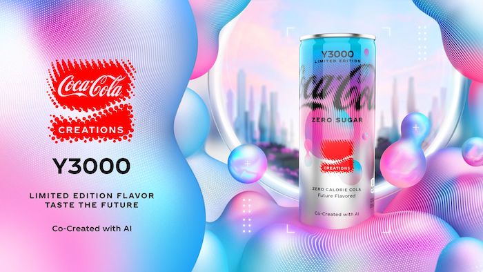 Coca-Cola s umělou inteligencí vytvořila limitovanou edici Y3000, zdroj: Coca-Cola.