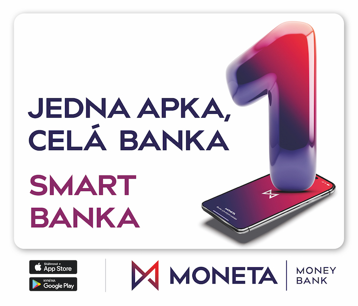 Klíčový vizuál k současné kampani na podporu Smart Banky od Monety Money Bank, zdroj: Moneta Money Bank