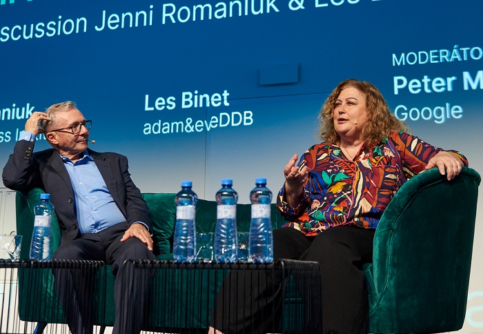 Les Binet a Jenni Romaniuk na Brand Management 2023, zdroj: Blue Events