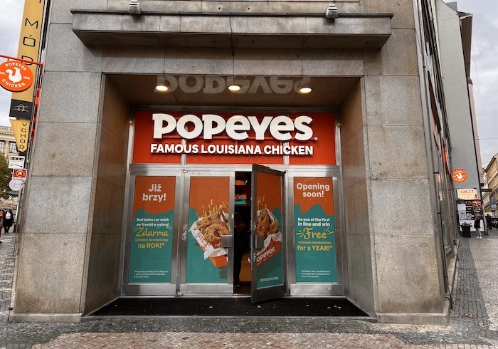 Popeyes otevře první restauraci na Václavském náměstí 3. listopadu v 10 hodin, zdroj: MediaGuru.cz