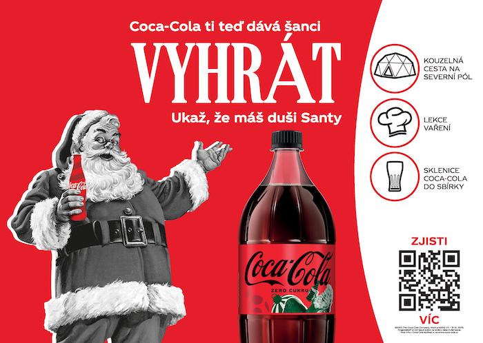Klíčový vizuál k vánoční spotřebitelské soutěži Coca-Coly, zdroj: Coca-Cola