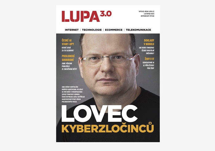Titulní strana tištěného speciálu Lupa, zdroj: Internet Info