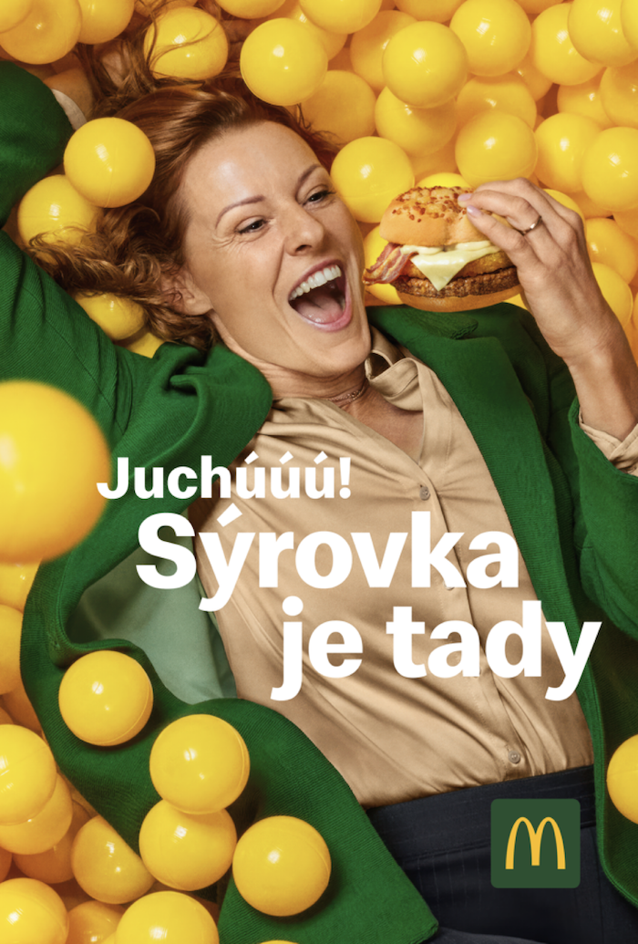 Klíčový vizuál ke kampani „Je čas radovat se jak malí“, zdroj: McDonald's.