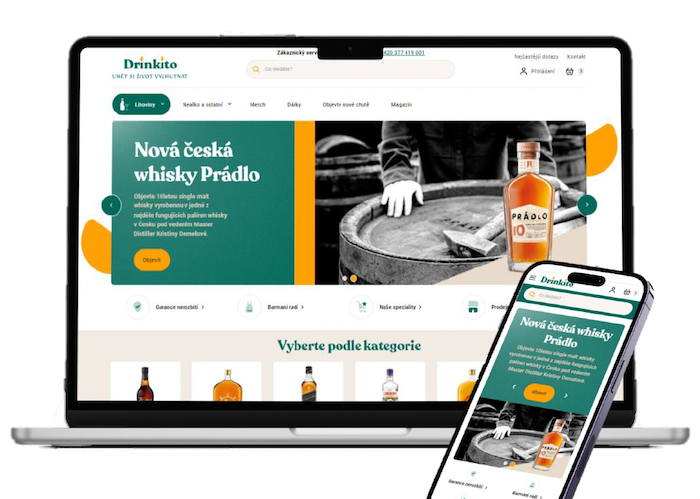 Nový e-shop společnosti Stock Plzeň-Božkov Drinkito.cz, zdroj: Drinkito.cz.
