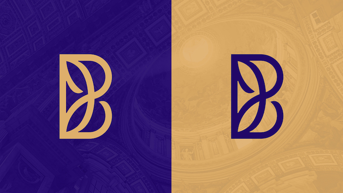 Nové logo pracuje s několika symboly, vinnou révou, rybami, eucharistií i písmeny D a B, zdroj: Biskupství brněnské.