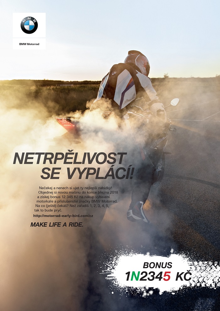 Klíčový vizuál k nové kampani značky BMW Motorrad, zdroj: BMW Motorrad