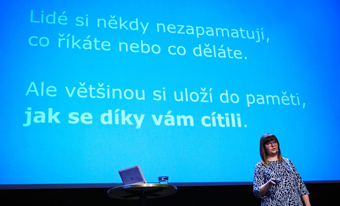 Maru Kortanová na konferenci Brandstorming, foto: Internet Info