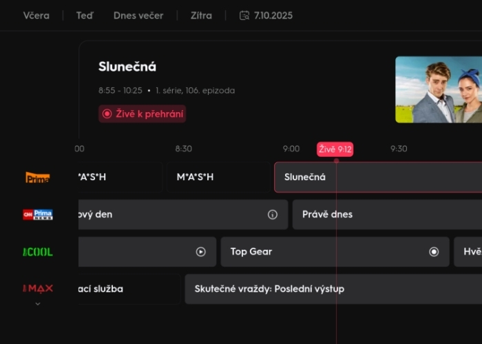 Aktuální verze TV programu ve videotéce i HbbTV. Foto: repro