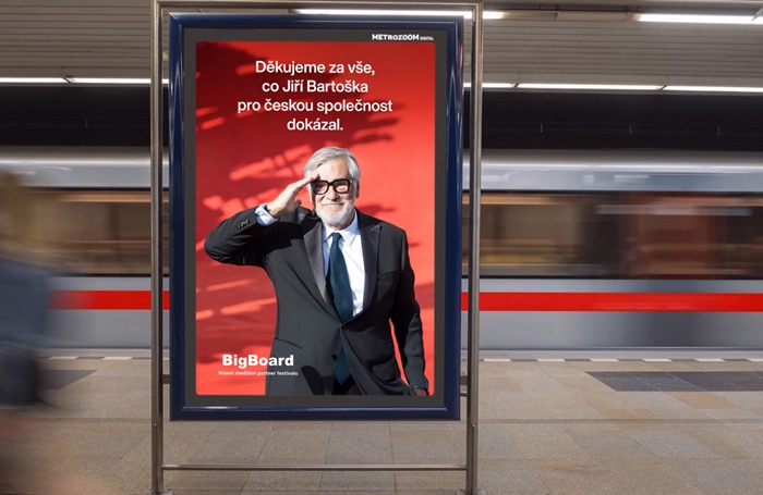 Poděkování Jiřímu Bartoškovi, 5. července 2025, zdroj: BigBoard Praha