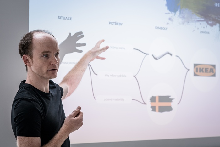 Vojtěch Prokeš na workshopu společnosti Behavio. Zdroj: Behavio, Anna Šulcová