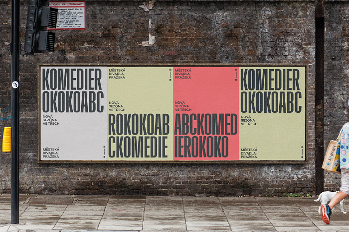 Návrh plakátů krátkodobé komunikační kampaně na zahájení divadelní sezóny 2018/19, autor: Ondřej Zámiš, Roman Černohous