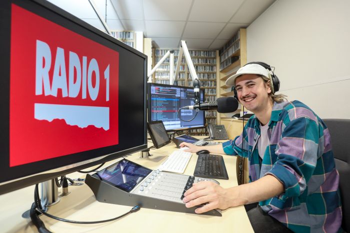 Rozhlasové studio Radia 1. Foto: Radio United