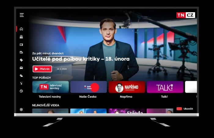 TV Nova inovovala TN.cz v HbbTV, nabízí i horoskopy