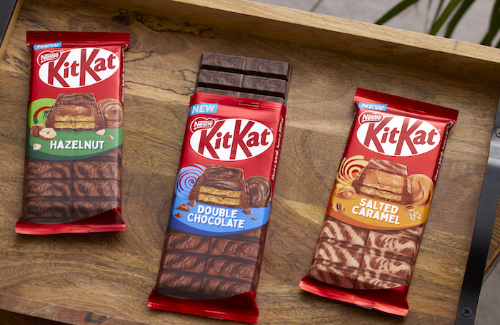 KitKat uvádí nové příchutě v tabulkovém formátu