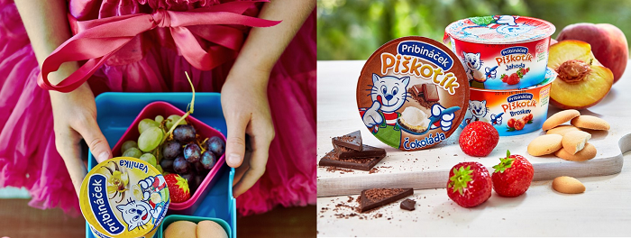 Pribináček je na trhu přes 60 let a vystřídal za tu dobu 15 příchutí, aktuálně nabízí pět. Zdroj: web Savencia Fromage & Dairy ČR