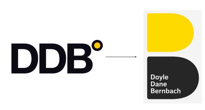 Změna loga agentury DDB, zdroj: DDB