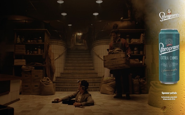 Staropramen jako první značka využívá v TV vertikálních injektáží