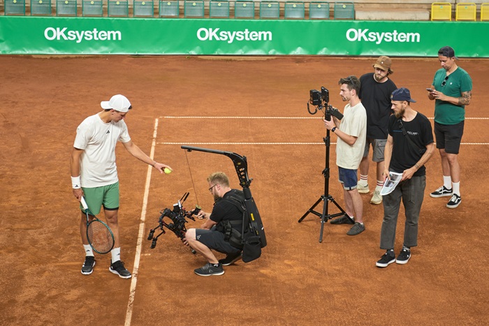 Z natáčení reklamy pro OKsystem, zdroj: OKsystem