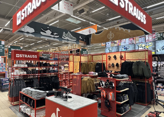 Pop-up store značky Strauss na prodejně Bauhaus v Čestlicích, zdroj: Bauhaus