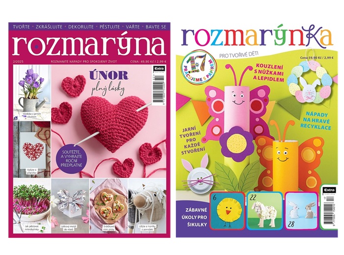 Extra Publishing přebírá časopisy Rozmarýna a Rozmarýnka