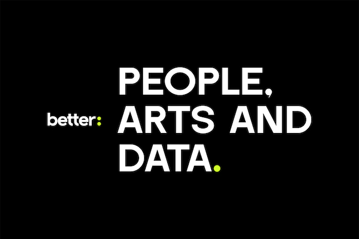 Nová vizuální identita vychází z kreativního konceptu People, Arts & Data, zdroj: Better.